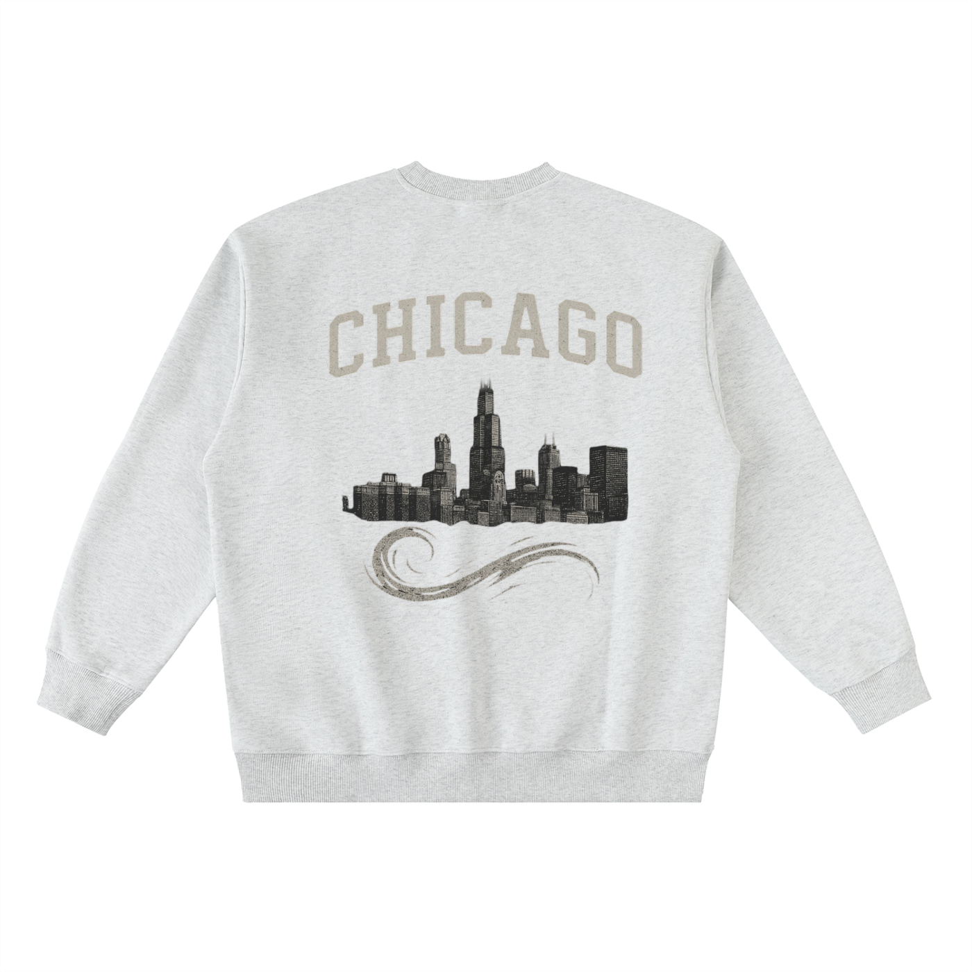 Oversized Crewneck Taped Sweatshirt