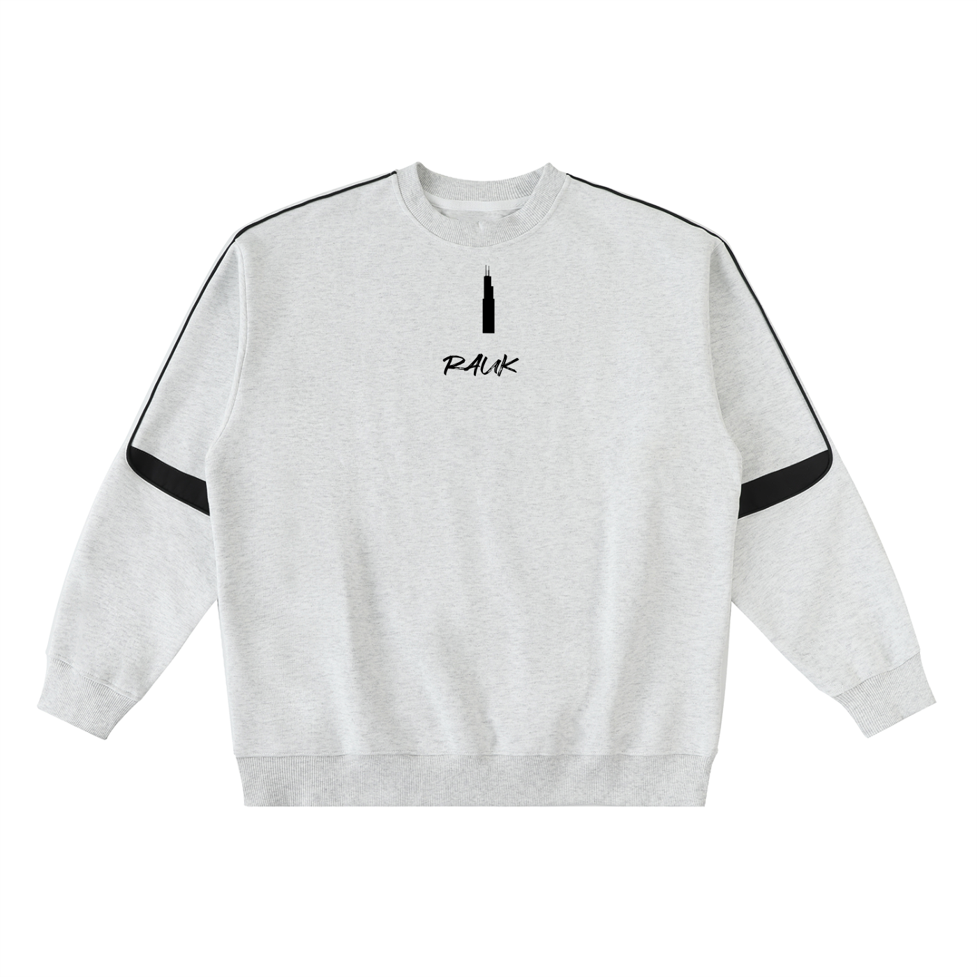 Oversized Crewneck Taped Sweatshirt