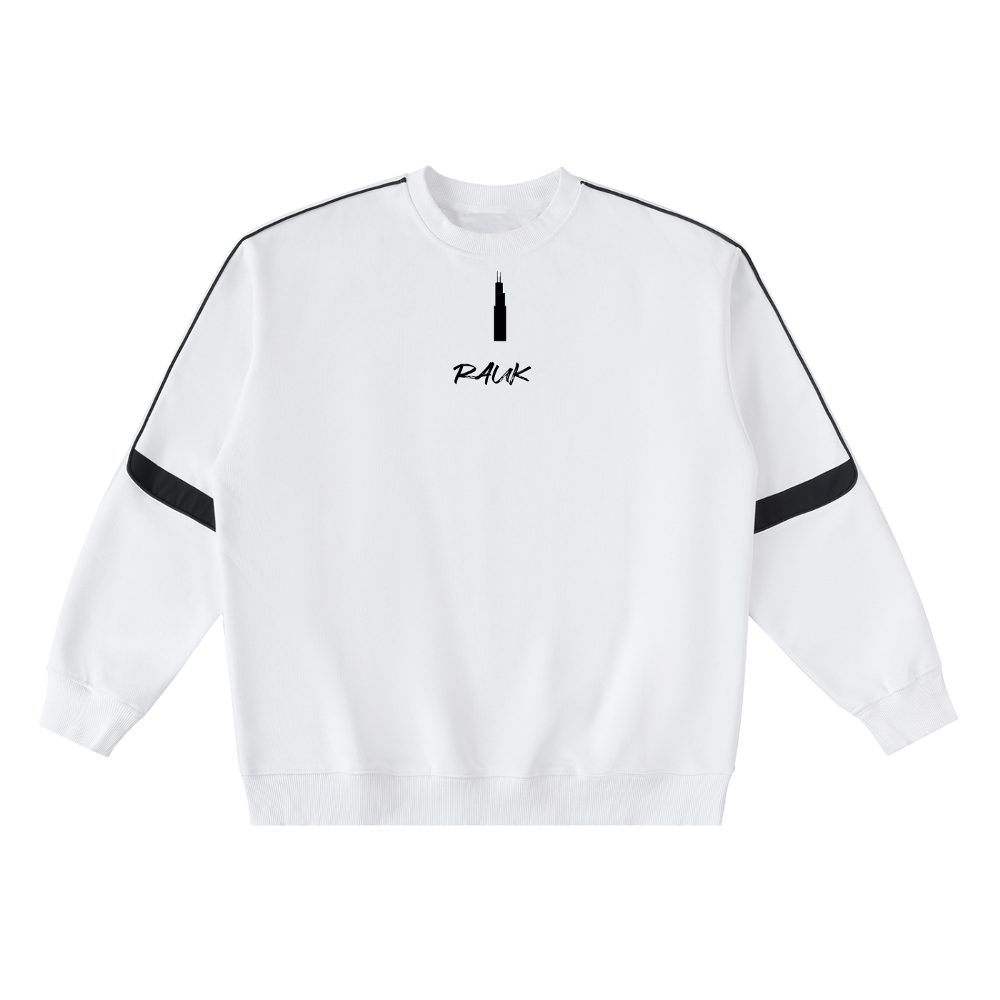Oversized Crewneck Taped Sweatshirt
