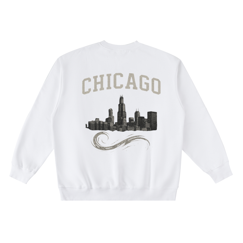 Oversized Crewneck Taped Sweatshirt
