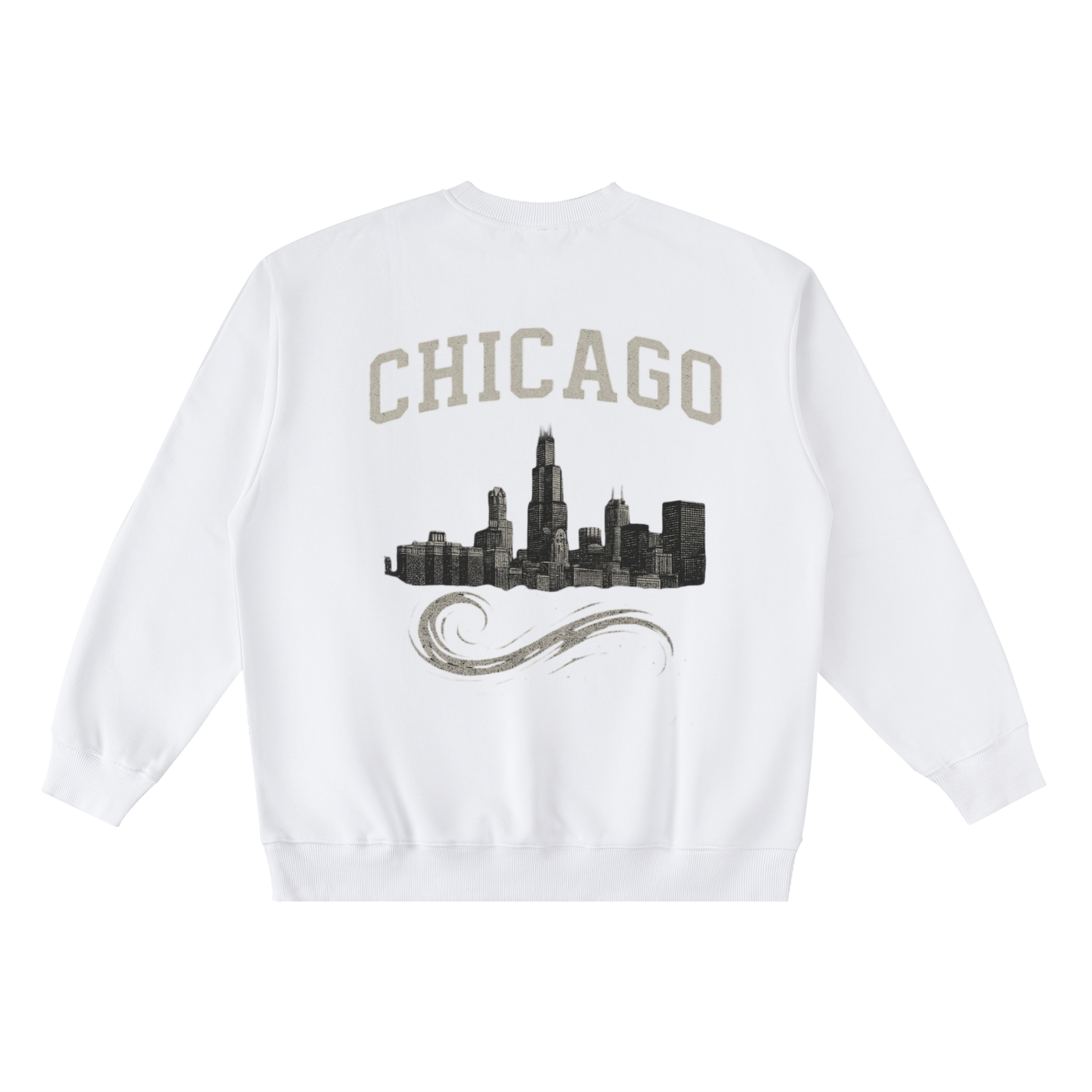 Oversized Crewneck Taped Sweatshirt